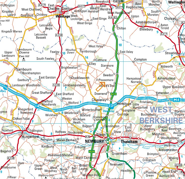 Beedon Common Map